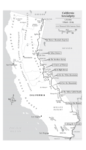 California Map The Thousand Mile Summer Route